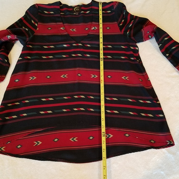 Planet Blue - Blu Moon Najavo Blouse Tencel/Tribal - Picture 7 of 8